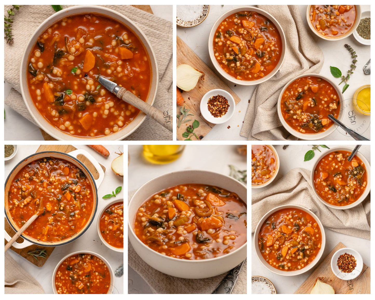 1. Tomato Pearl Couscous Soup - Exclusive Recipe