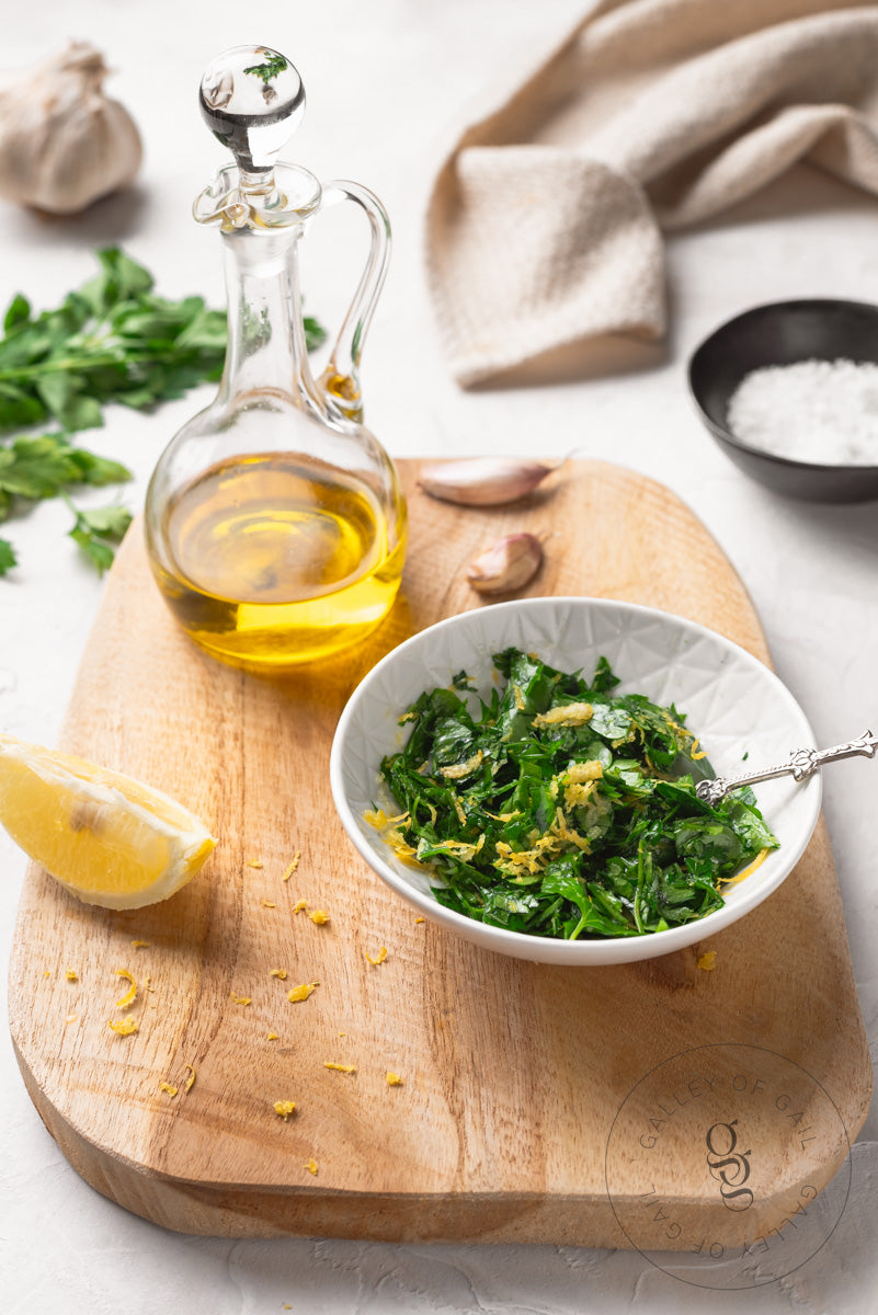 One Pot Butter Beans with Anchovies and Lemon Parsley Gremolata - Exclusive Recipe