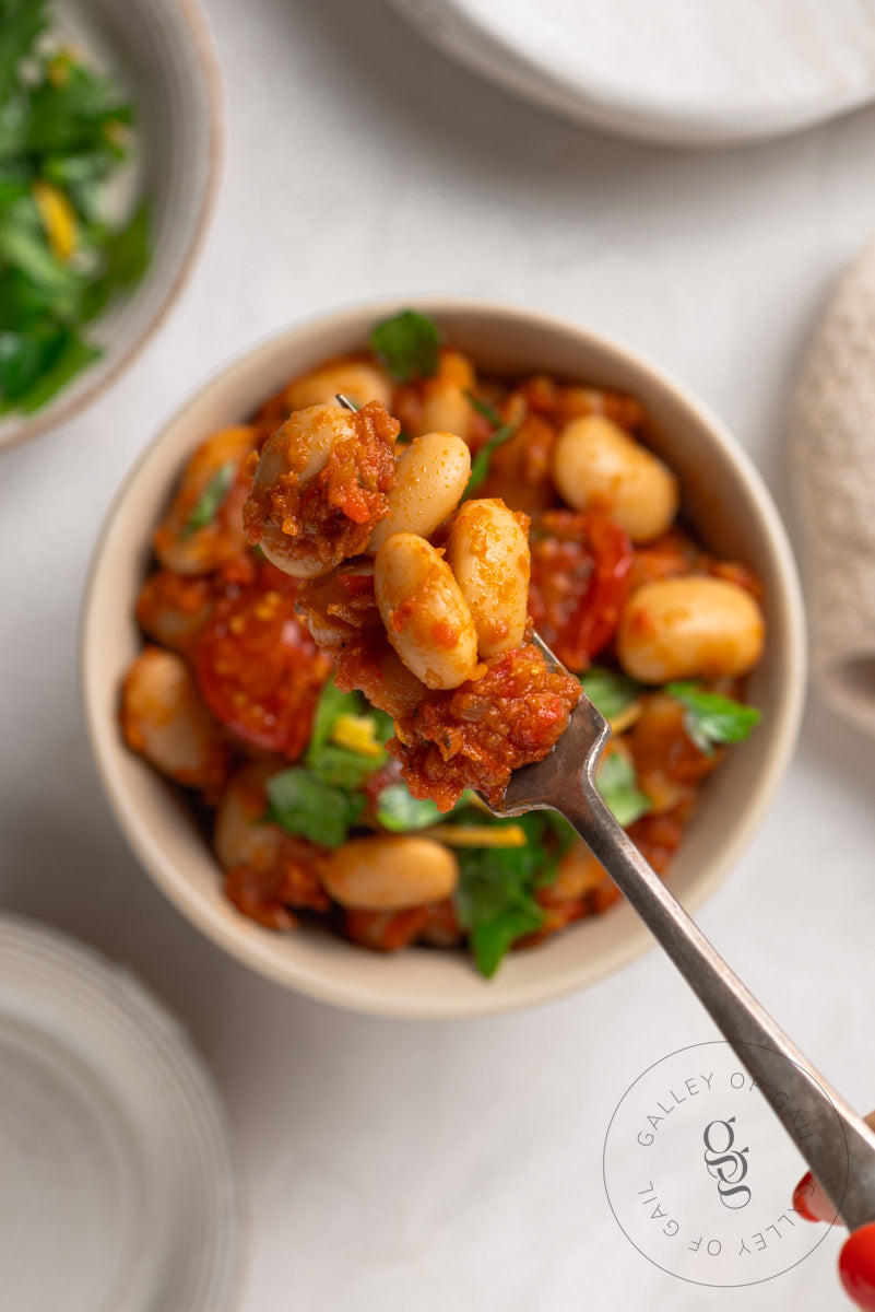 One Pot Butter Beans with Anchovies and Lemon Parsley Gremolata - Exclusive Recipe