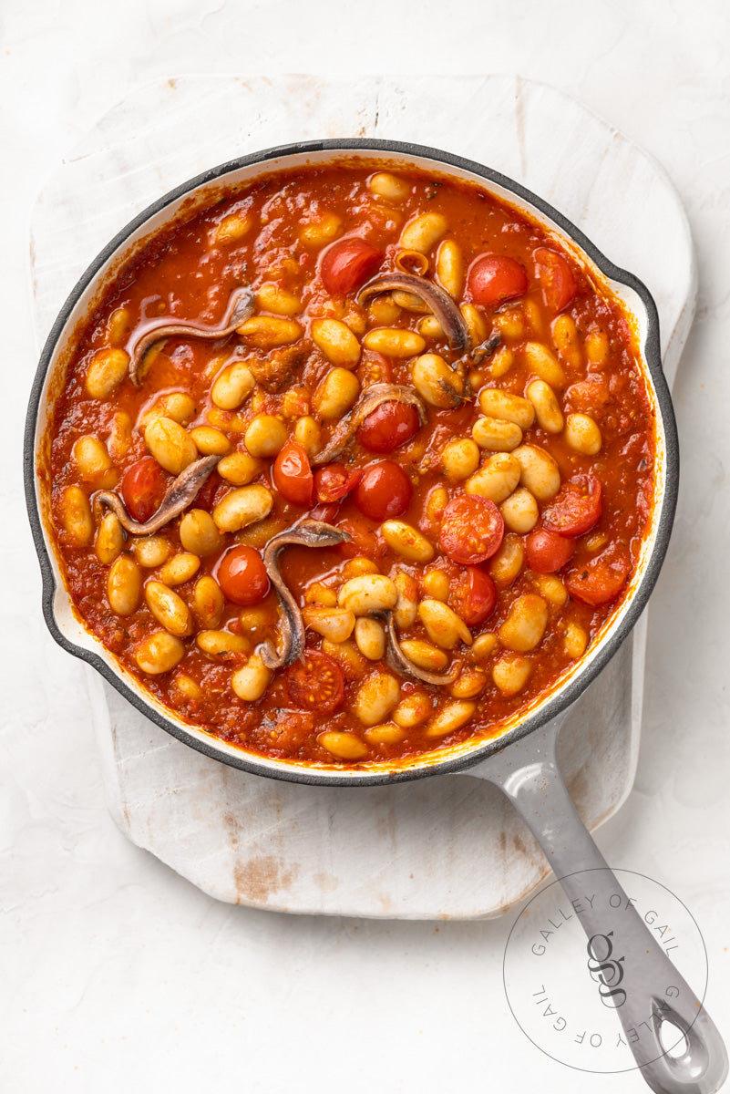 One Pot Butter Beans with Anchovies and Lemon Parsley Gremolata - Exclusive Recipe