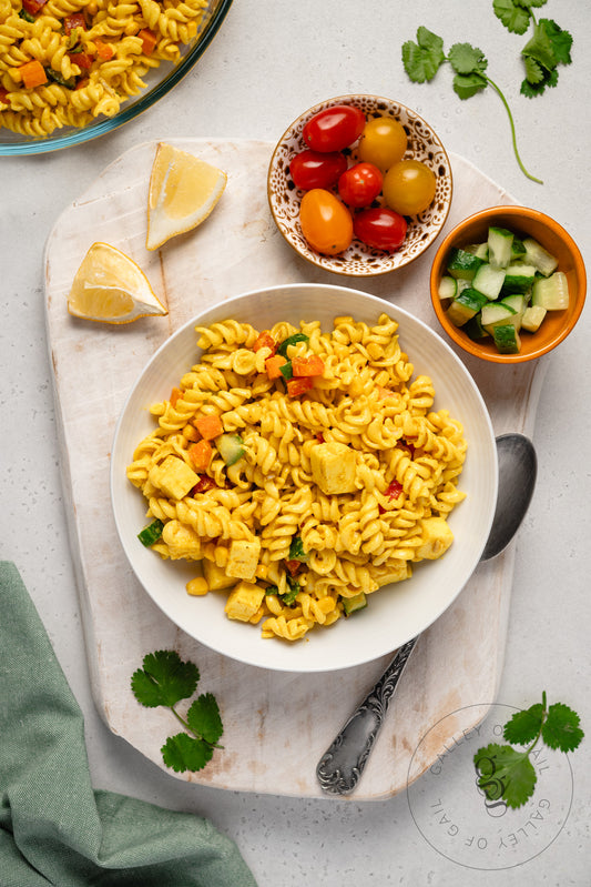 Creamy Curried Pasta Salad with Paneer - Semi-Exclusive - SET 1