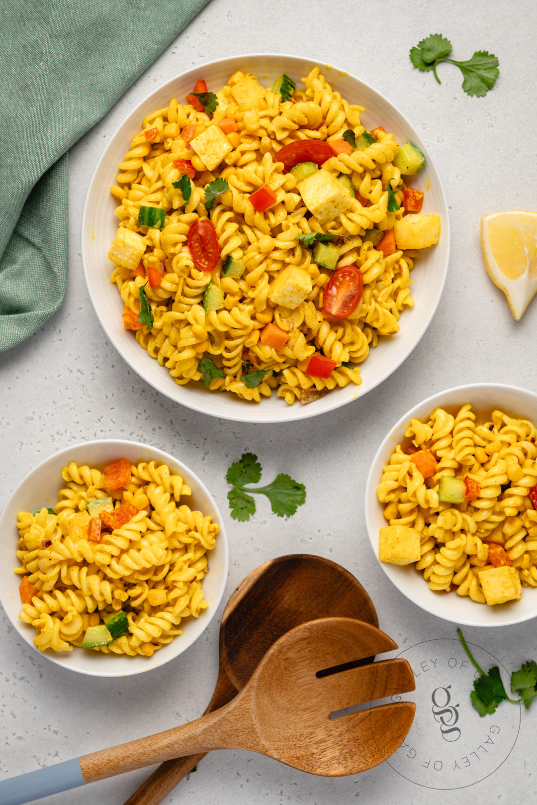 Creamy Curried Pasta Salad with Paneer - Semi-Exclusive - SET 1
