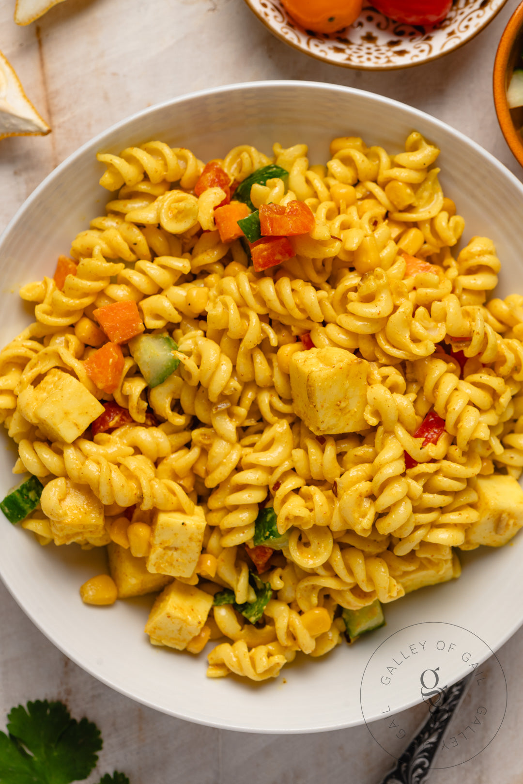 Creamy Curried Pasta Salad with Paneer - Semi-Exclusive - SET 1