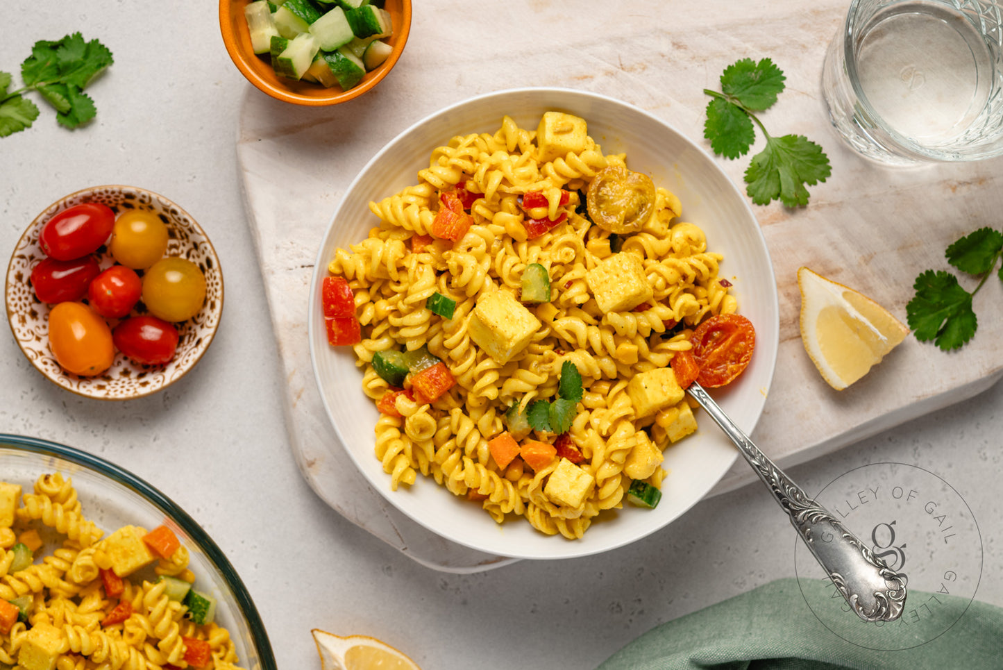Creamy Curried Pasta Salad with Paneer - Semi-Exclusive - SET 1