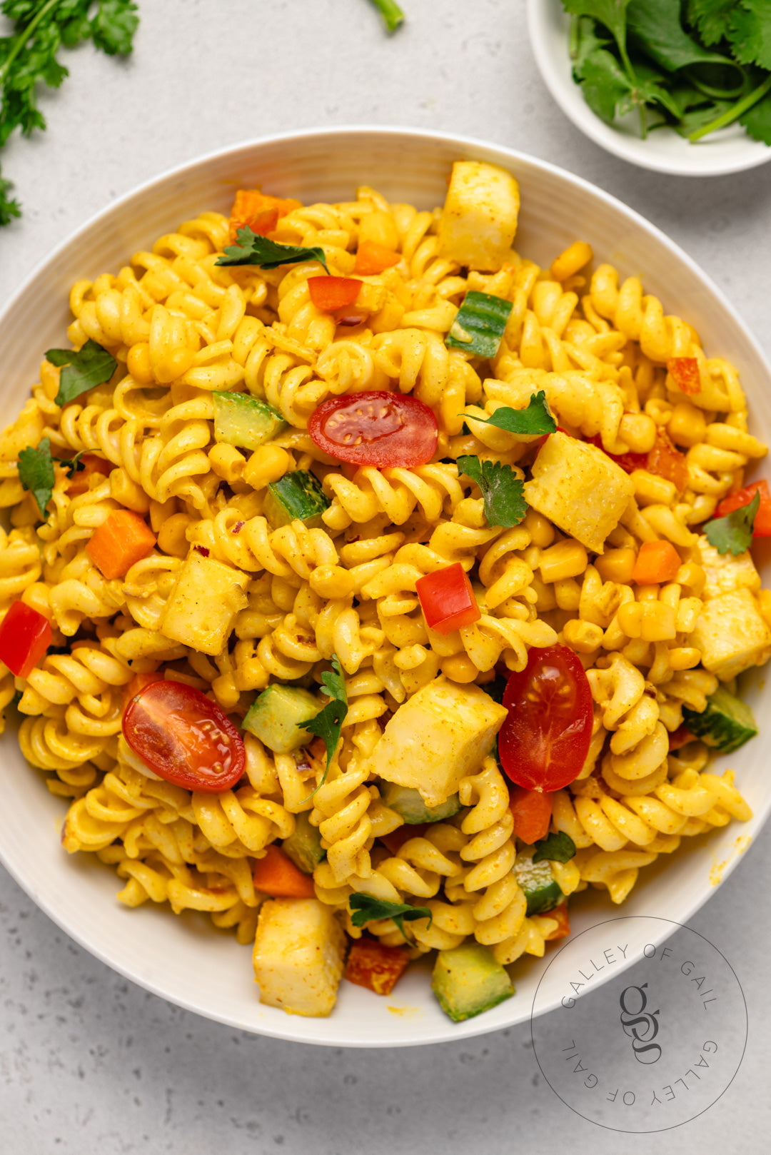 Creamy Curried Pasta Salad with Paneer - Semi-Exclusive - SET 1
