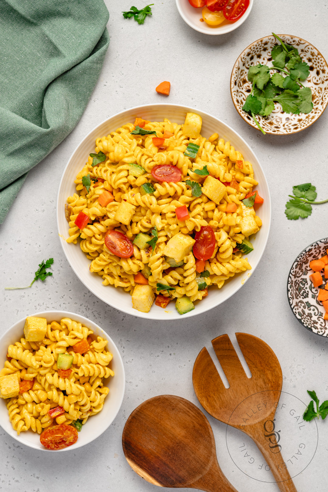 Creamy Curried Pasta Salad with Paneer - Semi-Exclusive - SET 1