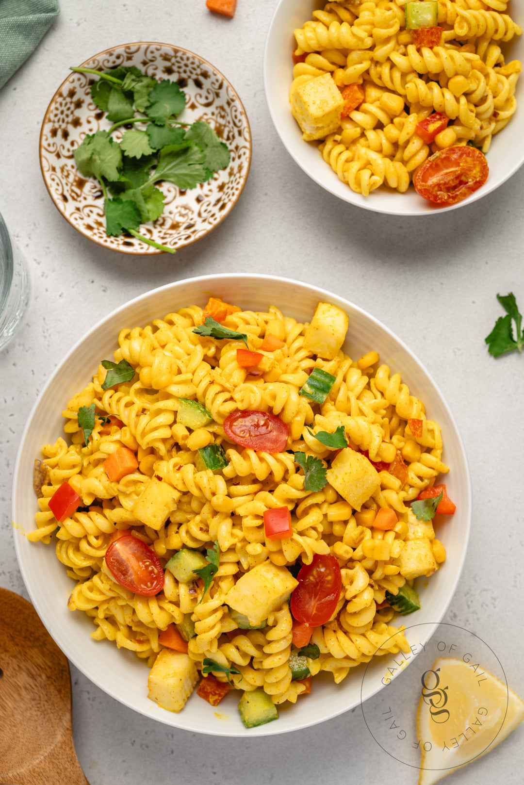 Creamy Curried Pasta Salad with Paneer - Semi-Exclusive - SET 1