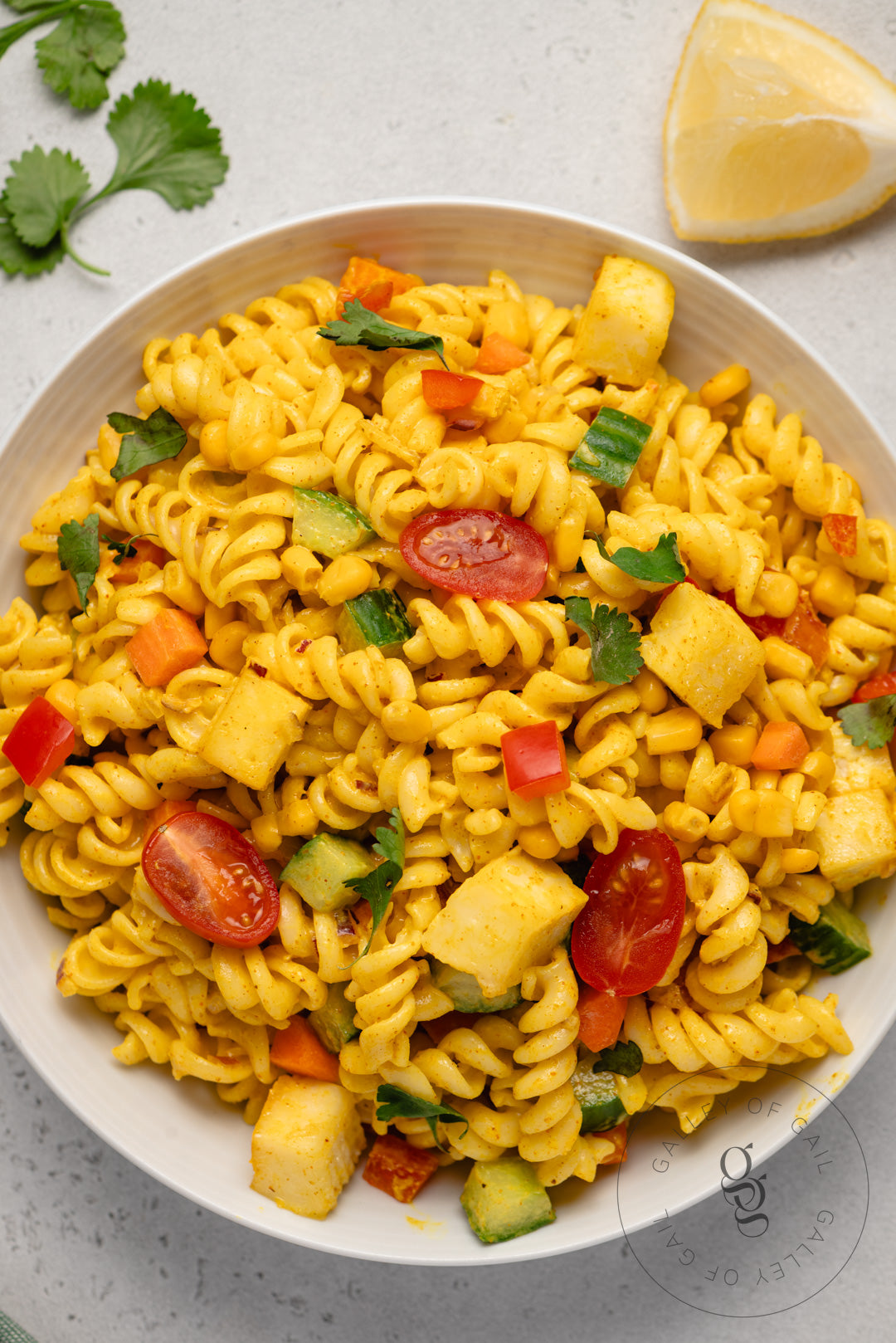 Creamy Curried Pasta Salad with Paneer - Semi-Exclusive - SET 1