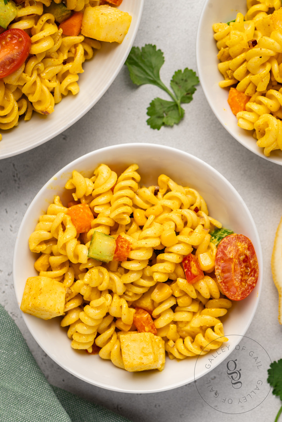 Creamy Curried Pasta Salad with Paneer - Semi-Exclusive - SET 1