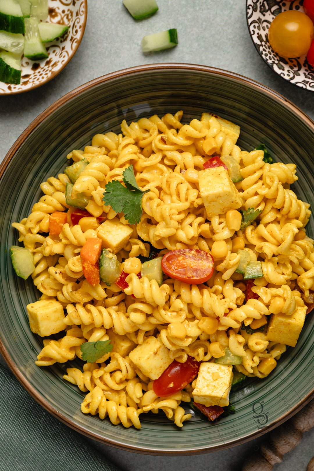 Creamy Curried Pasta Salad with Paneer - Semi- Exclusive - SET 2