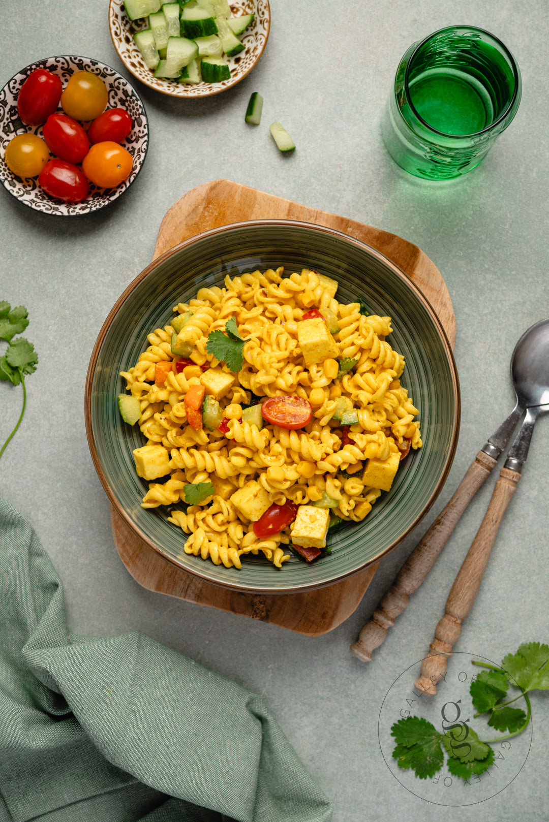 Creamy Curried Pasta Salad with Paneer - Semi- Exclusive - SET 2