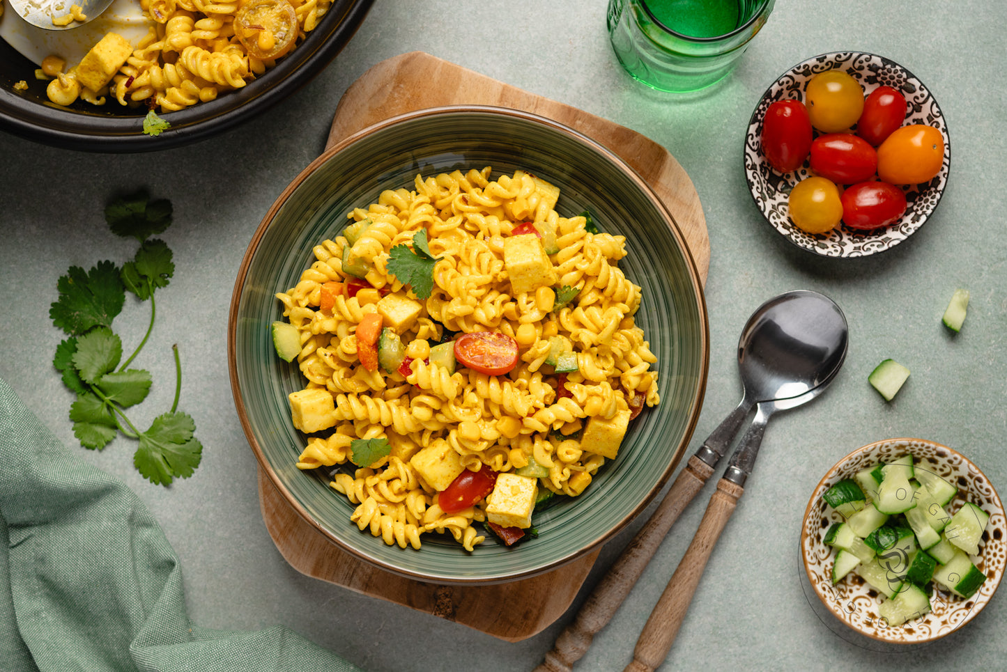 Creamy Curried Pasta Salad with Paneer - Semi- Exclusive - SET 2