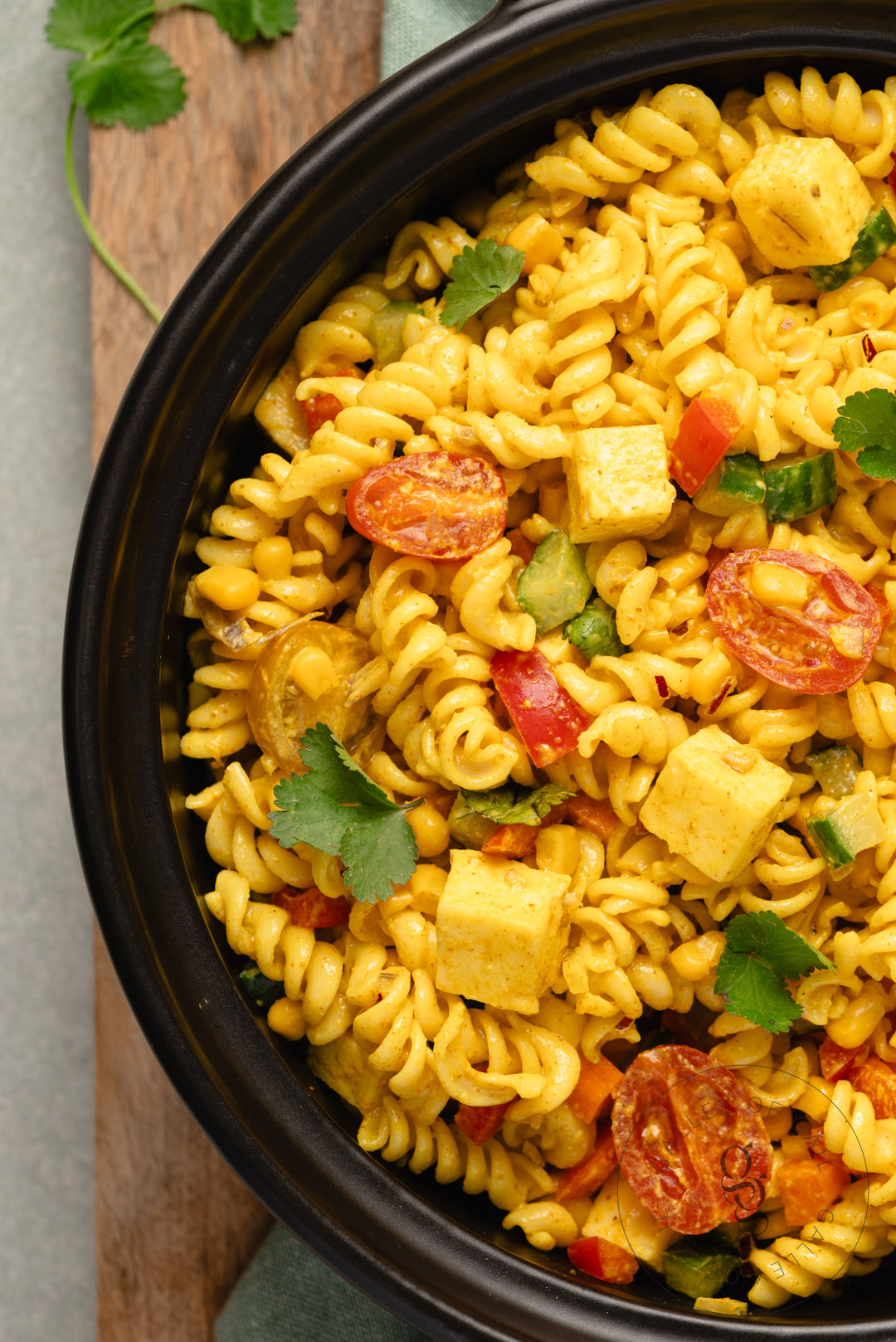 Creamy Curried Pasta Salad with Paneer - Semi- Exclusive - SET 2