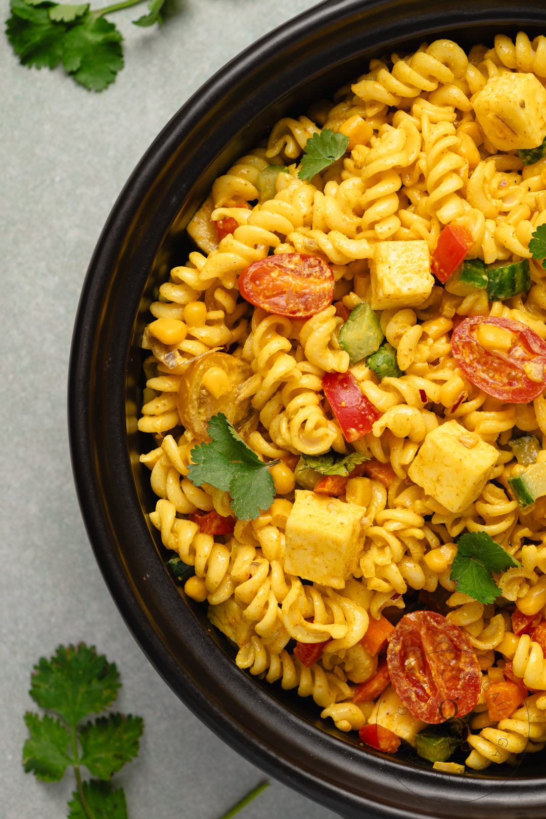 Creamy Curried Pasta Salad with Paneer - Semi- Exclusive - SET 2