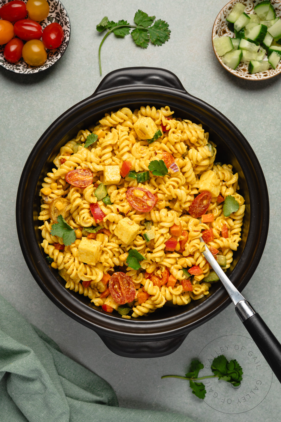 Creamy Curried Pasta Salad with Paneer - Semi- Exclusive - SET 2