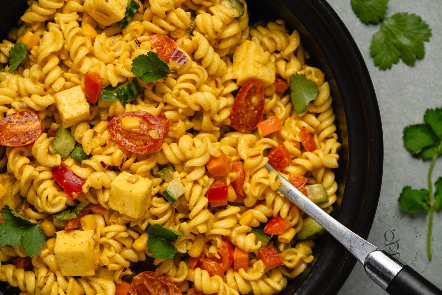 Creamy Curried Pasta Salad with Paneer - Semi- Exclusive - SET 2
