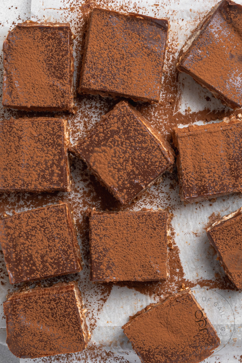 Protein Tiramisu Bars Recipe (No-Bake, Gluten-Free)- PLR Recipe + Photos