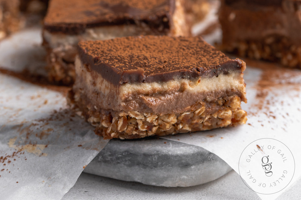 Protein Tiramisu Bars Recipe (No-Bake, Gluten-Free)- PLR Recipe + Photos
