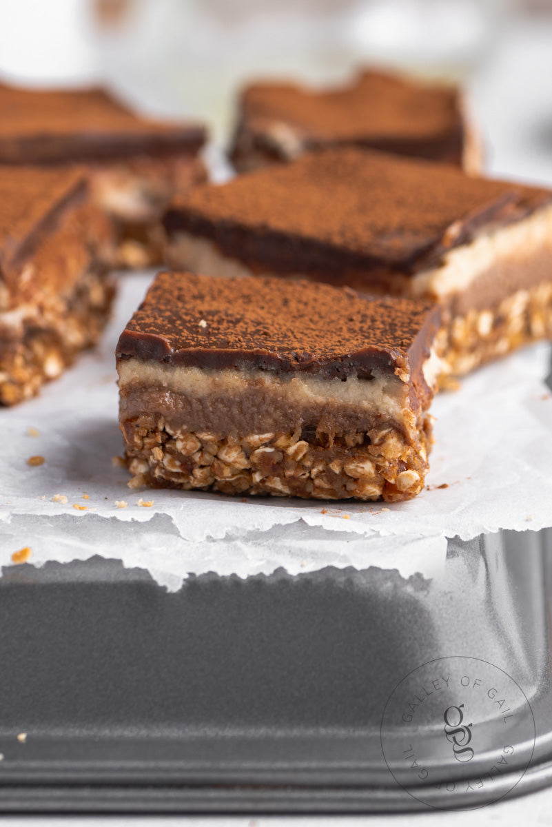 Protein Tiramisu Bars Recipe (No-Bake, Gluten-Free)- PLR Recipe + Photos