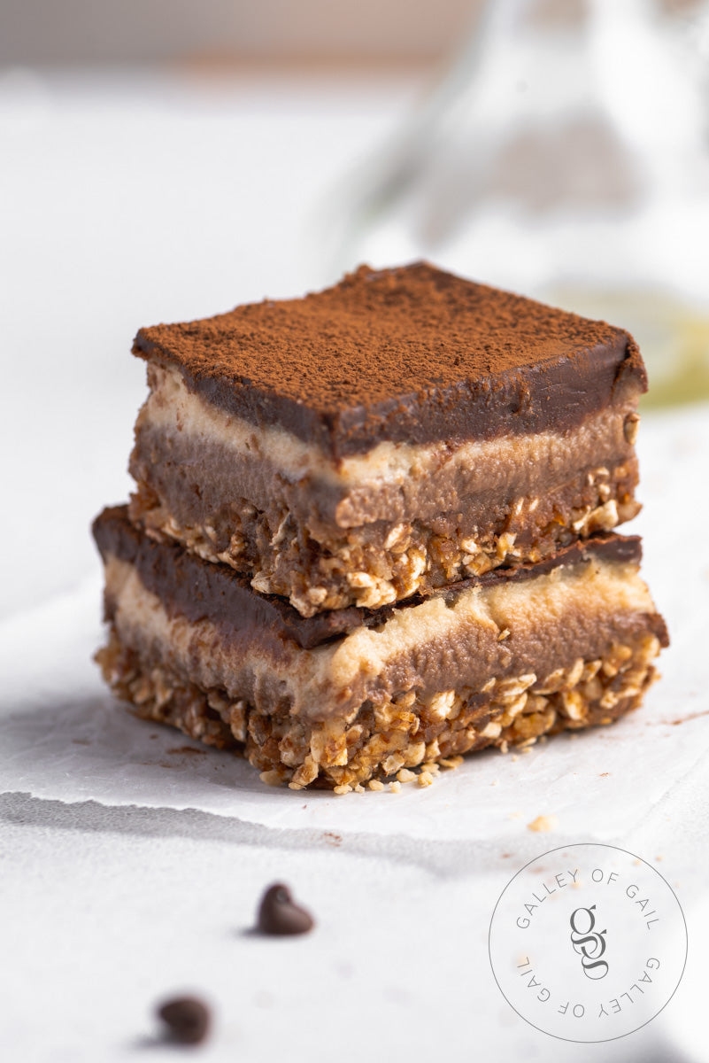 Protein Tiramisu Bars Recipe (No-Bake, Gluten-Free)- PLR Recipe + Photos